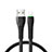 Chargeur Cable Data Synchro Cable D20 pour Apple iPhone 14 Pro Max Noir