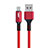 Chargeur Cable Data Synchro Cable D21 pour Apple iPad New Air (2019) 10.5 Rouge