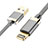 Chargeur Cable Data Synchro Cable D24 pour Apple iPhone 13 Pro Gris Petit
