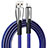 Chargeur Cable Data Synchro Cable D25 pour Apple iPhone 12 Max Bleu