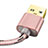 Chargeur Cable Data Synchro Cable L01 pour Apple iPad Pro 12.9 (2017) Or Rose Petit
