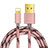 Chargeur Cable Data Synchro Cable L01 pour Apple iPhone 11 Or Rose