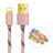 Chargeur Cable Data Synchro Cable L01 pour Apple iPhone 11 Or Rose Petit