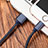 Chargeur Cable Data Synchro Cable L04 pour Apple iPad Mini 5 (2019) Bleu Petit