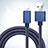 Chargeur Cable Data Synchro Cable L04 pour Apple iPad Mini 5 (2019) Bleu Petit