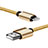 Chargeur Cable Data Synchro Cable L07 pour Apple iPhone 11 Pro Max Or Petit