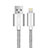 Chargeur Cable Data Synchro Cable L07 pour Apple iPhone Xs Max Argent Petit