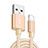 Chargeur Cable Data Synchro Cable L08 pour Apple iPhone 14 Pro Max Or Petit