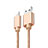 Chargeur Cable Data Synchro Cable L08 pour Apple iPhone 14 Pro Max Or Petit
