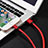Chargeur Cable Data Synchro Cable L11 pour Apple iPad Mini 5 (2019) Rouge Petit