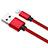 Chargeur Cable Data Synchro Cable L11 pour Apple iPhone XR Rouge Petit