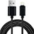 Chargeur Cable Data Synchro Cable L13 pour Apple iPad 4 Noir Petit