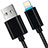 Chargeur Cable Data Synchro Cable L13 pour Apple iPhone 14 Pro Noir