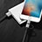 Chargeur Lightning Cable Data Synchro Cable Android Micro USB ML04 Noir Petit
