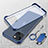 Coque Antichocs Rigide Transparente Crystal Etui Housse avec Support Bague Anneau Aimante Magnetique pour Apple iPhone 13 Mini Bleu