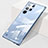 Coque Antichocs Rigide Transparente Crystal Etui Housse H01 pour Samsung Galaxy S25 Ultra 5G Bleu