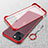 Coque Antichocs Rigide Transparente Crystal Etui Housse H02 pour Apple iPhone 14 Rouge