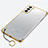 Coque Antichocs Rigide Transparente Crystal Etui Housse H02 pour Samsung Galaxy S23 5G Or