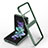 Coque Antichocs Rigide Transparente Crystal Etui Housse H02 pour Samsung Galaxy Z Flip4 5G Vert