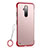 Coque Antichocs Rigide Transparente Crystal Etui Housse H03 pour OnePlus 7T Pro Rouge