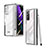 Coque Antichocs Rigide Transparente Crystal Etui Housse H03 pour Samsung Galaxy Z Fold2 5G Argent