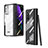 Coque Antichocs Rigide Transparente Crystal Etui Housse H03 pour Samsung Galaxy Z Fold2 5G Noir
