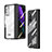 Coque Antichocs Rigide Transparente Crystal Etui Housse H04 pour Samsung Galaxy Z Fold2 5G Noir