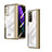 Coque Antichocs Rigide Transparente Crystal Etui Housse H04 pour Samsung Galaxy Z Fold2 5G Or