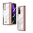 Coque Antichocs Rigide Transparente Crystal Etui Housse H04 pour Samsung Galaxy Z Fold2 5G Or Rose