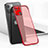Coque Antichocs Rigide Transparente Crystal Etui Housse H05 pour Apple iPhone 14 Rouge