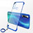 Coque Antichocs Rigide Transparente Crystal Etui Housse K01 pour Huawei Nova 5i Bleu