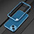 Coque Bumper Luxe Aluminum Metal Etui A01 pour Apple iPhone 13 Mini Bleu