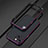 Coque Bumper Luxe Aluminum Metal Etui A01 pour Apple iPhone 13 Mini Violet