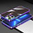 Coque Bumper Luxe Aluminum Metal Etui A02 pour Apple iPhone 13 Pro Bleu