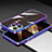 Coque Bumper Luxe Aluminum Metal Etui A02 pour Apple iPhone 15 Pro Bleu Petit