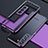 Coque Bumper Luxe Aluminum Metal Etui A02 pour Samsung Galaxy S21 Plus 5G Violet