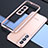 Coque Bumper Luxe Aluminum Metal Etui A02 pour Samsung Galaxy S22 5G Or Rose