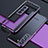 Coque Bumper Luxe Aluminum Metal Etui A02 pour Samsung Galaxy S22 Plus 5G Violet