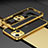 Coque Bumper Luxe Aluminum Metal Etui A03 pour Apple iPhone 13 Mini Or