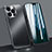Coque Bumper Luxe Aluminum Metal Etui A05 pour Apple iPhone 13 Pro Noir