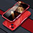 Coque Bumper Luxe Aluminum Metal Etui LF1 pour Apple iPhone 15 Rouge