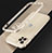 Coque Bumper Luxe Aluminum Metal Etui N01 pour Apple iPhone 12 Pro Or