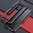 Coque Bumper Luxe Aluminum Metal Etui pour Huawei Y9s Rouge et Noir