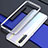 Coque Bumper Luxe Aluminum Metal Etui pour Oppo Find X2 Lite Argent