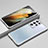 Coque Bumper Luxe Aluminum Metal Etui pour Samsung Galaxy S21 Ultra 5G Argent