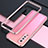 Coque Bumper Luxe Aluminum Metal Etui pour Vivo X50 5G Rose Petit