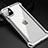 Coque Bumper Luxe Aluminum Metal Etui T01 pour Apple iPhone 11 Argent