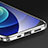Coque Bumper Luxe Aluminum Metal Etui T01 pour Apple iPhone 12 Pro Petit