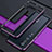 Coque Bumper Luxe Aluminum Metal Etui T01 pour Xiaomi Mi 10 Pro Violet et Noir