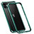 Coque Bumper Luxe Aluminum Metal Etui T02 pour Apple iPhone 12 Mini Vert
